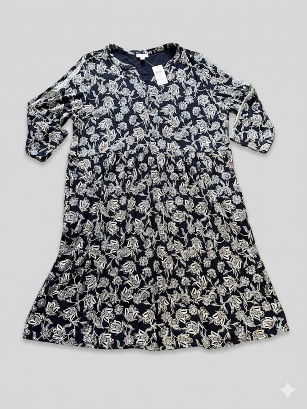 J.Jill Navy Floral Dress BNWT XL